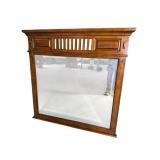 OAK FINISH KATHY IRELAND COLLECTION BEVELED MIRROR