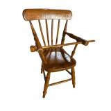 19TH CENTURY CHILDS CHAIR WITH DOWLED RESTRAINT