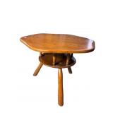 MCM MAPLE HECTOGON 2 TIER TABLE