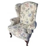 QUEEN ANNE HIGH BACK WING BACK CHAIR