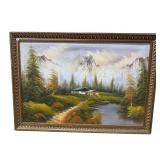 ALASKAN LANDSCAPE OIL ON CANVAS