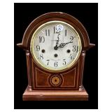 HOWARD MILLER INLAID MANTLE CLOCK