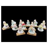 12 MONTHS OF THE YEAR LEFTON ANGELS ON STANDS, AS