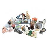 LARGE LOT OF MINIATURES FIGURINES AND MISC