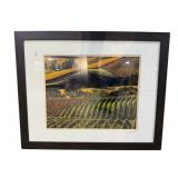 VINEYARD PRINT IN FRAME