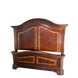 CHERRY BANDED QUEEN SIZE HIGH BACK BED