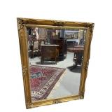 ORNATE GOLD PAINTED BEVELLED MIRROR