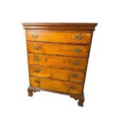 18TH CENTURY MIXED WOOD 6 DRAWER TALL CHEST