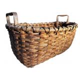 LARGE ANTIQUE GATHERING BASKET
