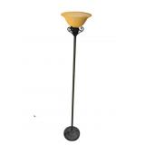 METAL TORCH SHADE FLOOR LAMP