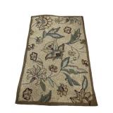 2 FT 11 IN X 1 FT 11 IN HOOK RUG, LIKE NEW