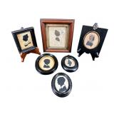 LOT OF 6 ANTIQUE SILHOUETTES