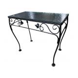 OUTDOOR IRON PATIO TABLE