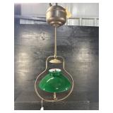 ANTIQUE BRASS GAS CHANDELIER