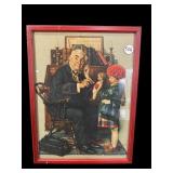 NORMAN ROCKWELL PRINT A SERIOUS CASE