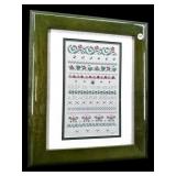GERRY SIMONDS FRAMED CROSS STITCH SAMPLER IN FRAME