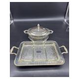 2 PC LOT OF SILVERPLATE SERVING PIECES