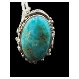 DESIGNER STERLING & TURQUOISE RING