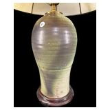 LARGE POTTERY TABLE LAMP