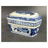 SMALL ORIENTAL BLUE AND TRINKET BOX