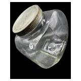 VINTAGE STORE CANDY JAR WITH LID