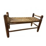 SPLIT OAK HIGH ARM STOOL