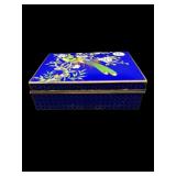 BIRD MOTIF CLOISONNE TRINKET BOX