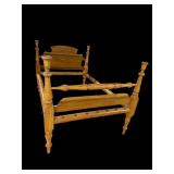 POPLAR 19TH CENTURY ROPE BED