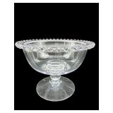 CANDLEWICK FOOTED COMPOTE BOWL
