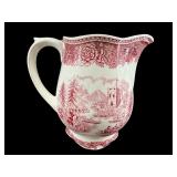 ARABIA PINK TRANSFER FINLAND MILK PITCHER