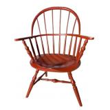 SIGNED MICHAEL DUNBAR CHILD SIZE WINDSOR ARM CHAIR
