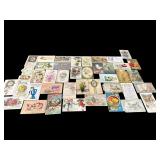 LOT OF 42 ANTIQUE POSTCARDS CHRISTMAS EASTER