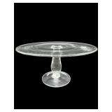 11 IN GLASS CAKE PLATE