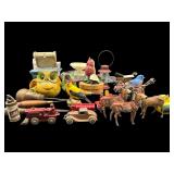 LARGE LOT OF MINIATURE CAST IRON AND METAL