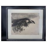 SIGNED EVAN LINDQUIST ENGRAVING TITLED FLIGHT