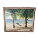 ARTIST SIGNED LH. REYNOLDS TEXTURED PRINT ON