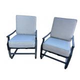 2 ALUMINUM OUTDOOR SPRING CHAIRS