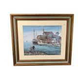ROBERT LEBRONE PORT SCENE PRINT