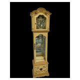ITALIAN PAINT DECORATED GRANDMOTHER CLOCK