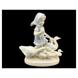 GEROLD & CO BAVARIA GIRL WITH DUCKS FIGURINE