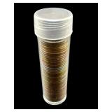 FULL ROLL OF 50 VARIOUS DATE WHEAT PENNIES