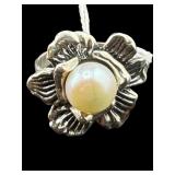 DESIGNER ISRAEL STERLING PEARL RING