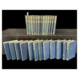 20 VOLUMES OF ANTIQUE LEATHER BOUND BOOKS