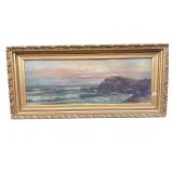 19TH CENTURY OIL ON BOARD DEEP WELL FRAME