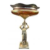 FRENCH NEOCLASSICAL WOMAN HOLDING BOWL WITH