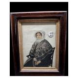 FRAMED PICTURE OF LADY