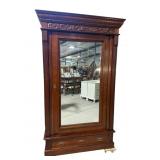 EXTRA LARGE CARVED WALNUT VICTORIAN 1 DOOR