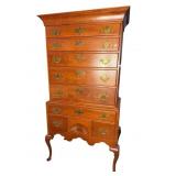 VIRGINIA CRAFTSMAN SOLID CHERRY QUEEN ANNE HIGHBOY