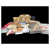 LARGE LOT OF DECORATIVE NEEDLEPOINT PILLOWS,