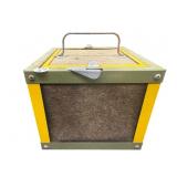 METAL AND CORK STORAGE BOX